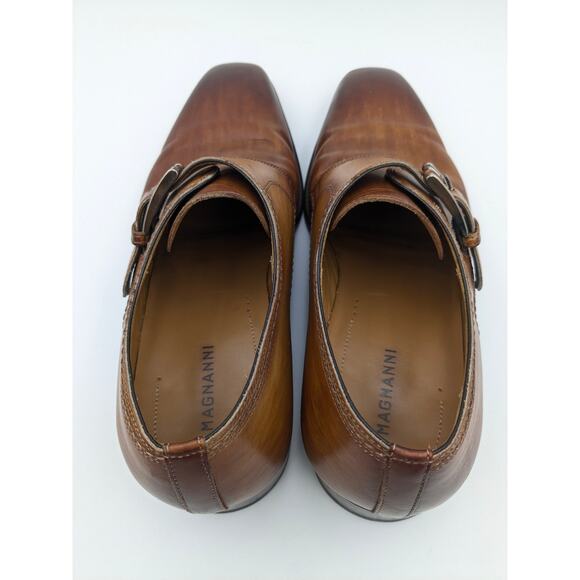 Magnanni Meyer II Monk Strap Shoe Men\'s Cognac size US8 EU41 main image 8
